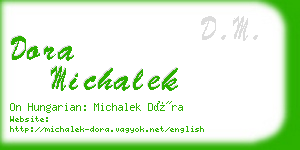 dora michalek business card